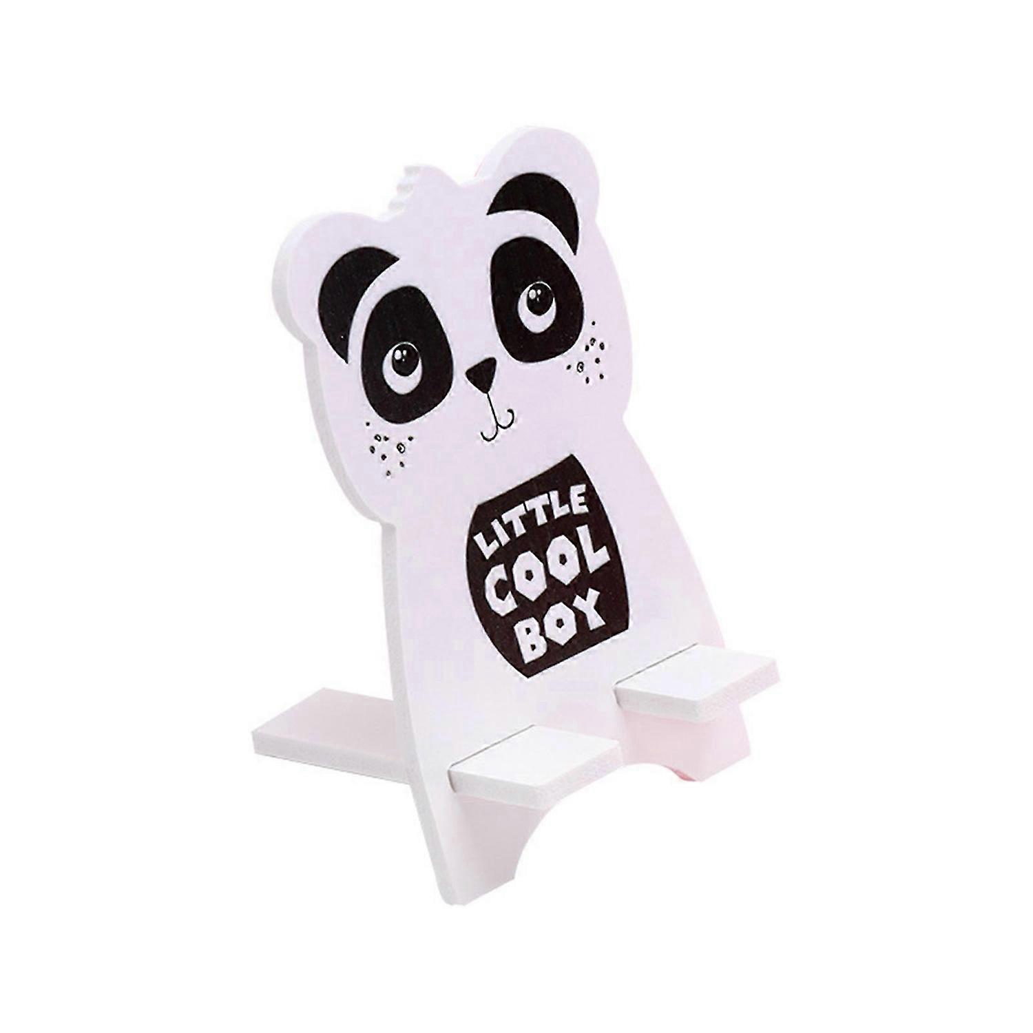 Handyhalter Karikatur Universeller Holzschreibtisch Tragbare Ständerhalterung für Tablet