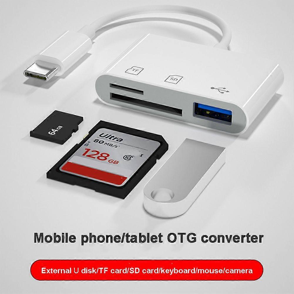 Olaf Type-C Adapter TF CF SD Memory Card Reader OTG Writer Compact Flash USB-C