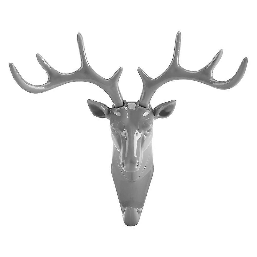 Creative Deer Head Wall Hook - Self Adhesive Key and Bag Holder Organizer, Rustic Home Decor for Entryway and Hallway