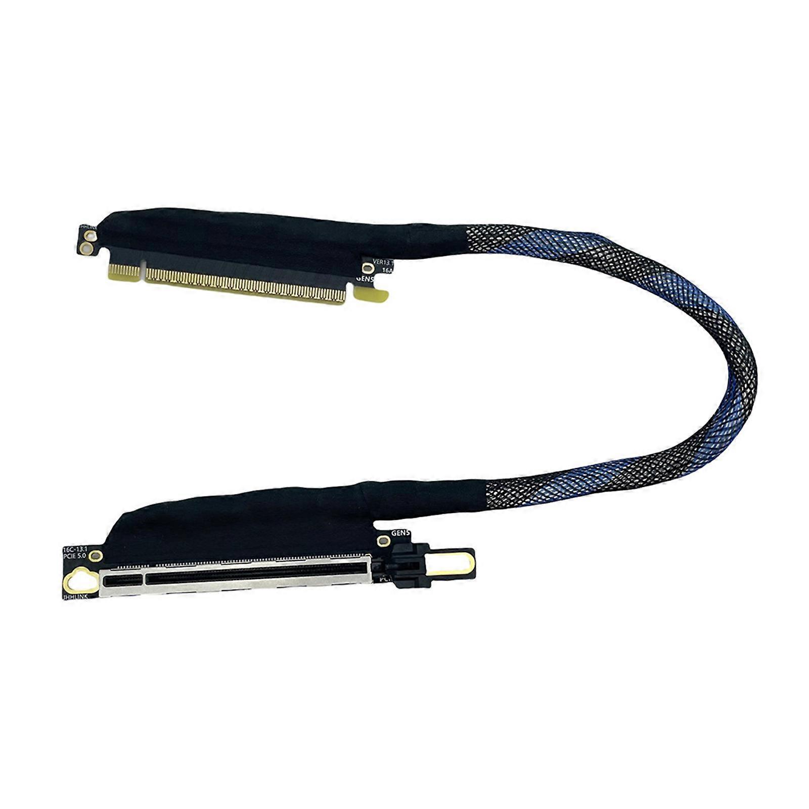 PCIE 5.0 X16 Extension Cable for GPU Graphics Card Extension Cord Enhances Flexibility and Fast Transmission