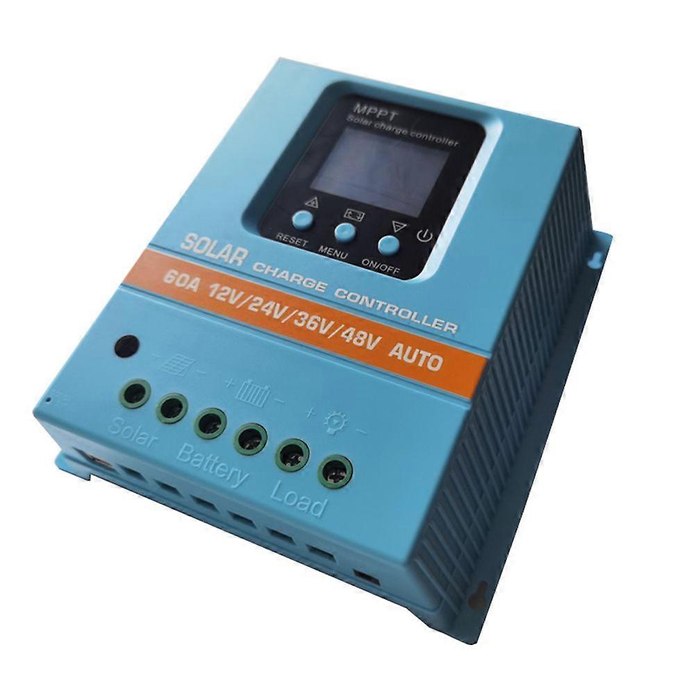MPPT Solar Charge Controller 12V 24V 36V 48V LCD Display Solar Panel Battery Intelligent Solar Regulator 60A