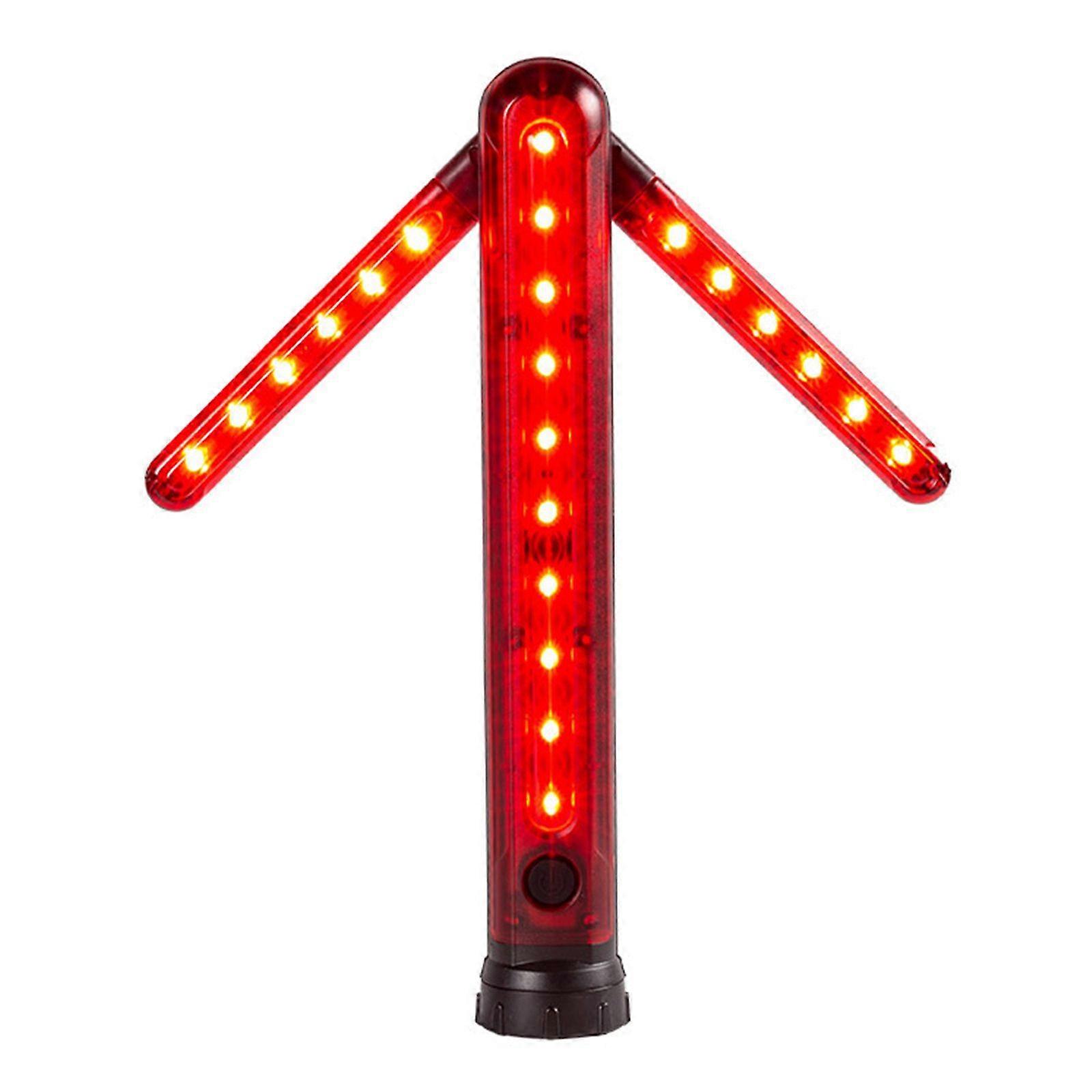 for Arrow Bar Light Magnetic Stand Beacon Warning Signal SOS Lamp USB Flashlight
