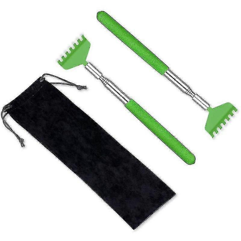 2 Pack Portable Extendable Back Scratcher, With Carrying Bag - Aespa