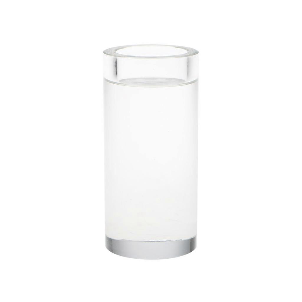 Solid Crystal Tea Light Holder Candlestick Stand for Candlelight Dinner, 5 Sizes