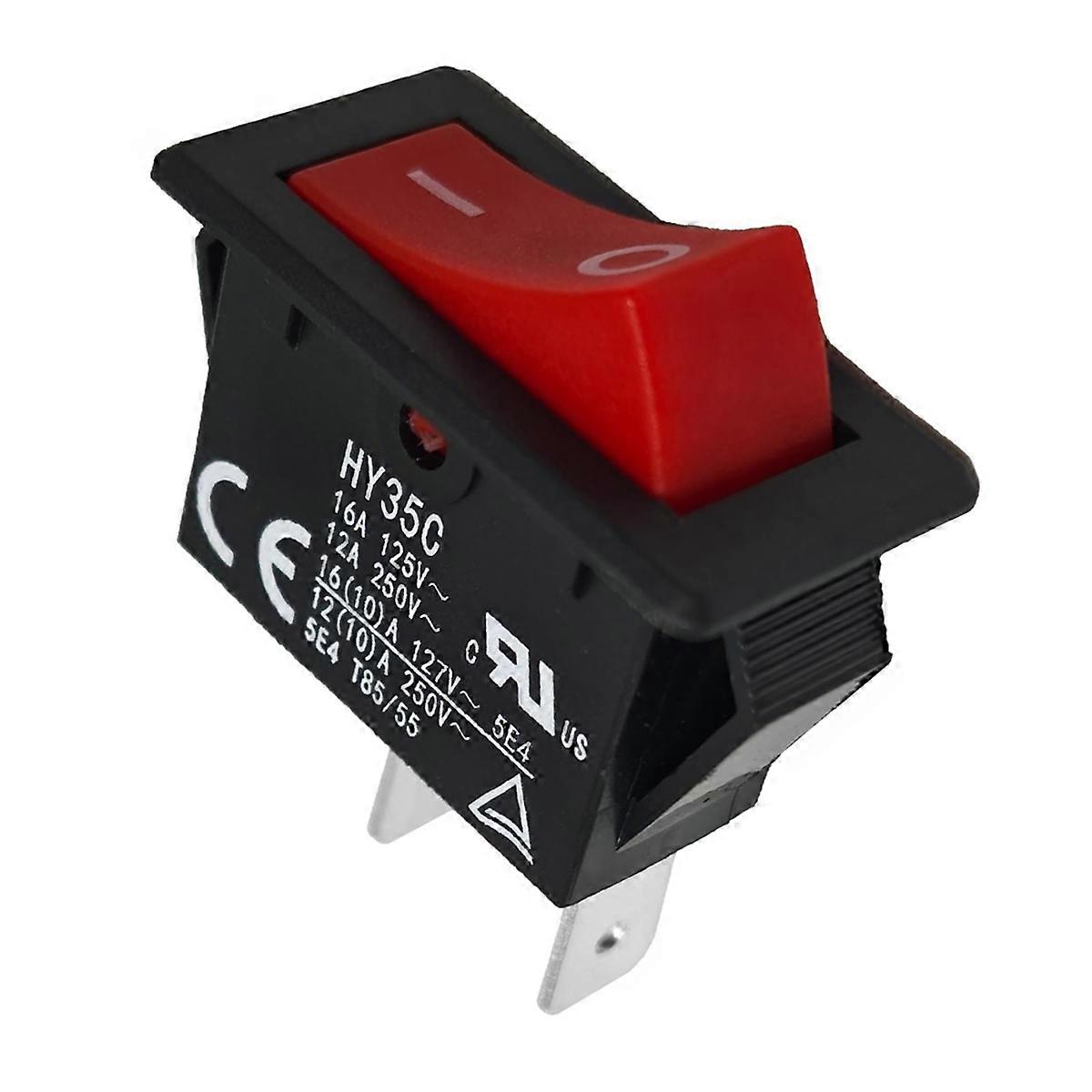 2pcs KEDU HY35C ON Off Rocker Switch & Waterproof Case 2 Pin 2 Positions 16A