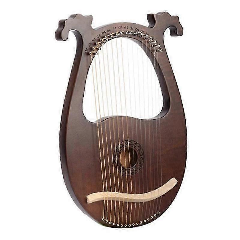 Lyre Harp,16 String Mahogany String Instrument with Tuning Wrench and Spare Strings for Music Lover