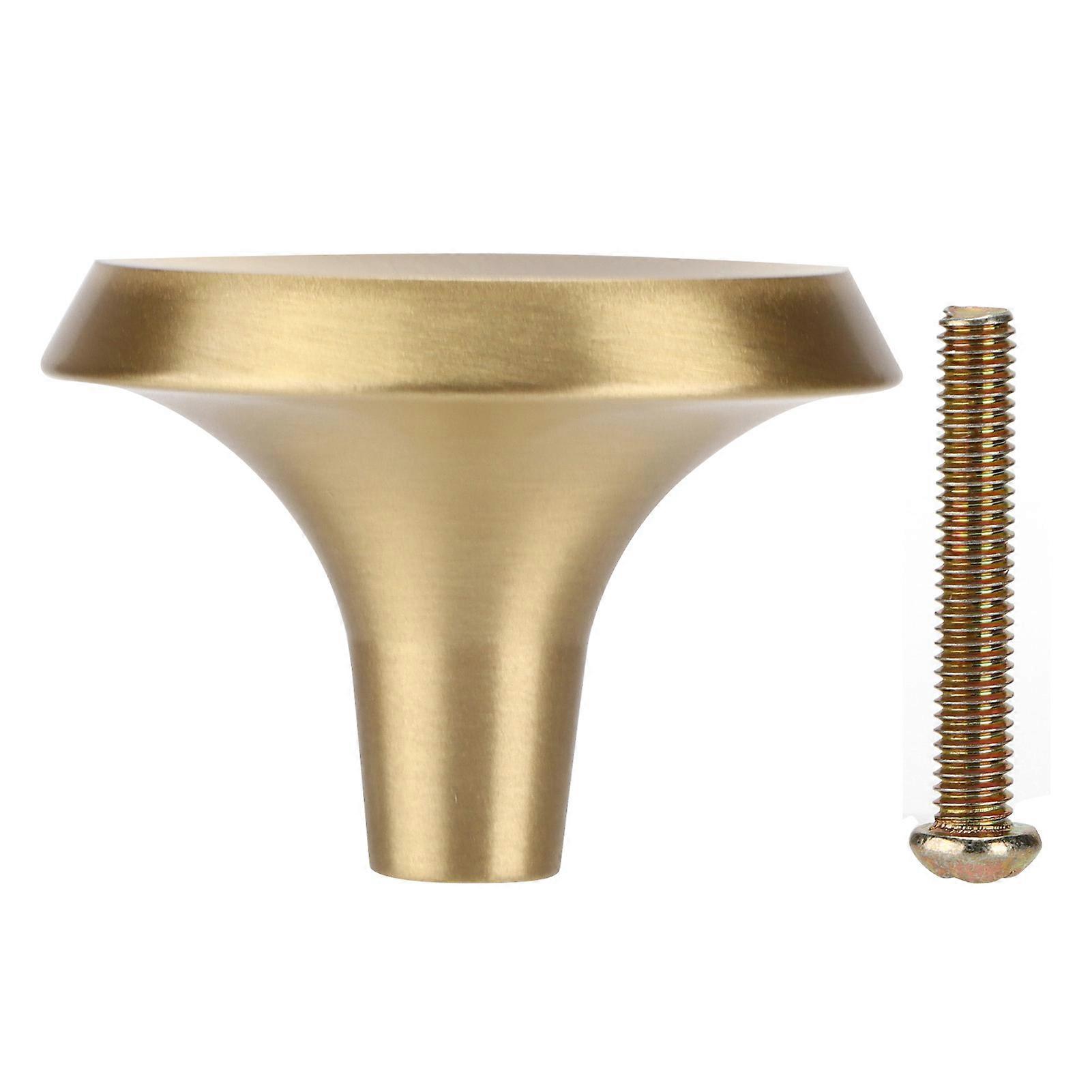 Brass Round Knobs Kitchen Cabinet Hardware Drawer Pulls Door Knobs for Dresser Drawers