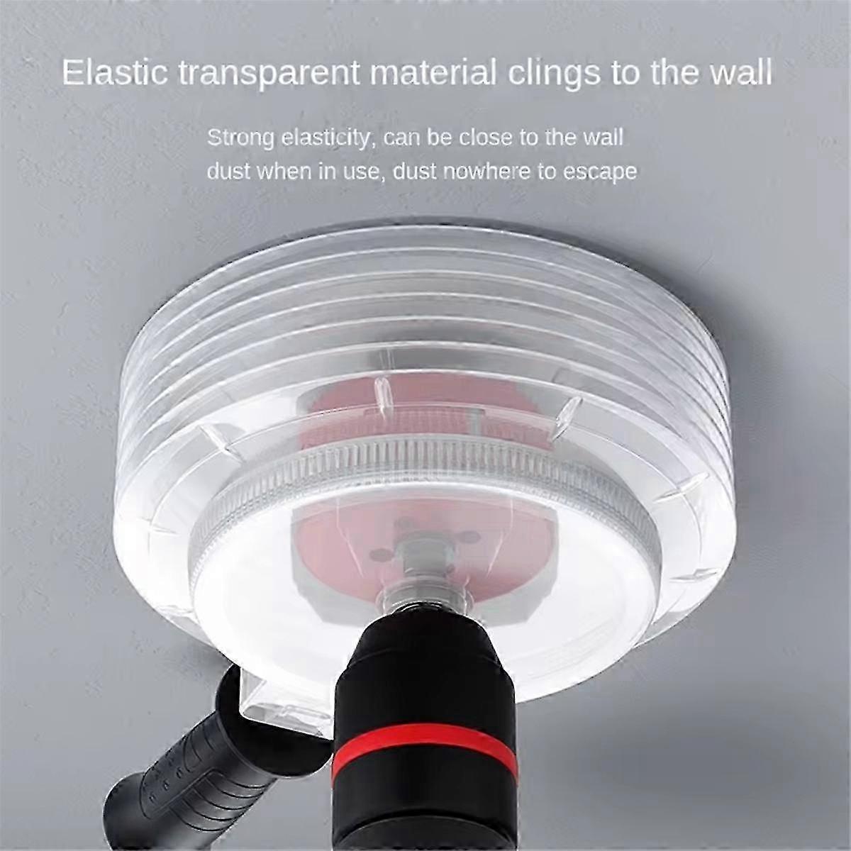 2pc Electric Hammer Drill Dust Collector Hole Opener Dust Collector Cover Dustproof Hole Saw Drill Bit Cover with Handle Edition