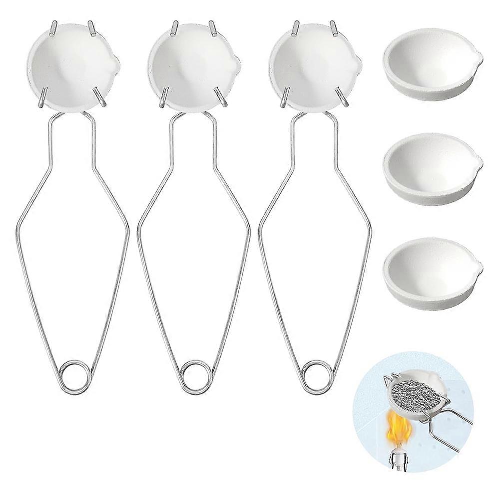 9-Piece Molten Metal Kit, 6 Ceramic Quartz Crucifixes