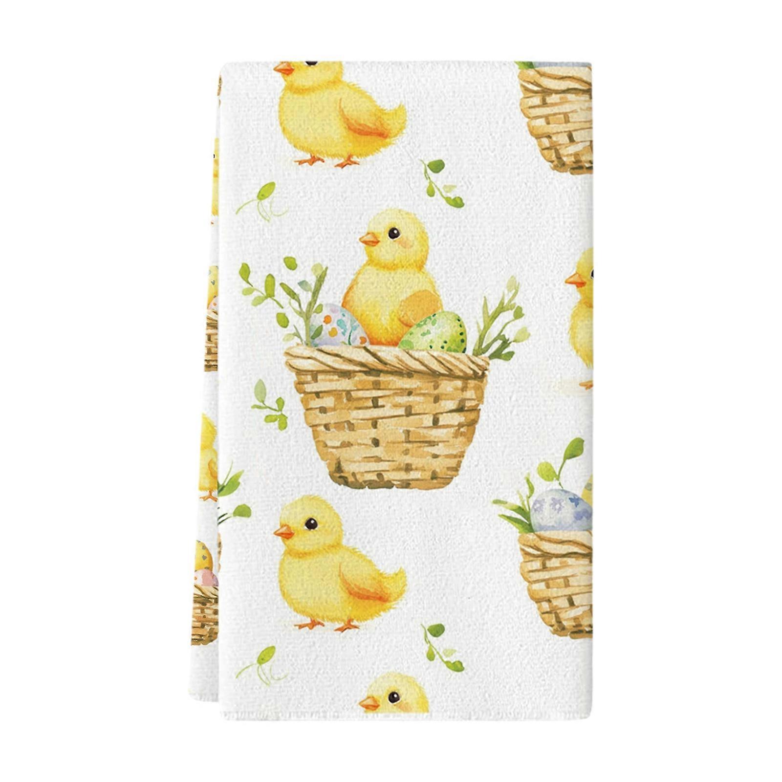 Easter Polyester Cotton Platter Towel Kitchen Rag Easter Towel