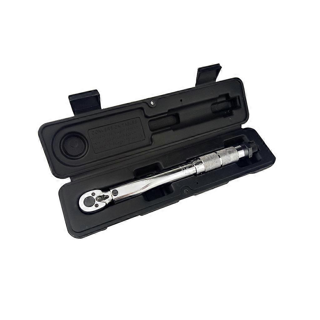 1/4'' Torque Wrench Drive 5-25Nm Two Way to Accurately Mechanism Hand Spanner Silver