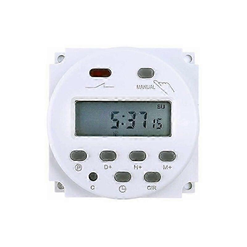 Electronic timer DC12V 16A 16 programmes Programmable LCD screen