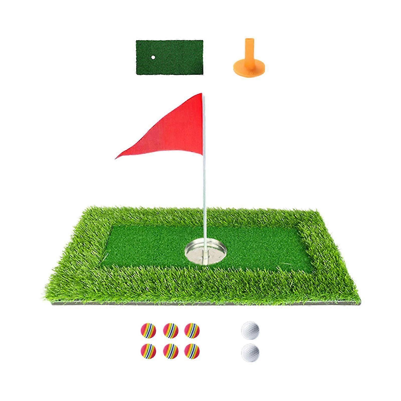 Float Golf Putting Mat Golf Games Pool Outdoor Golf Game Set for Backyard