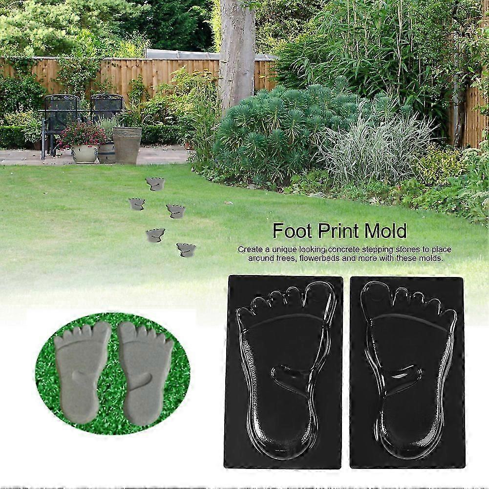 Foot Print Mold Concrete Stone Paving Maker Garden Path Mould
