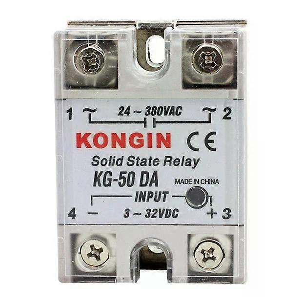 固态继电器-交流24-380V,直流3-32V输入PID控制器-KONGIN KG-50DA