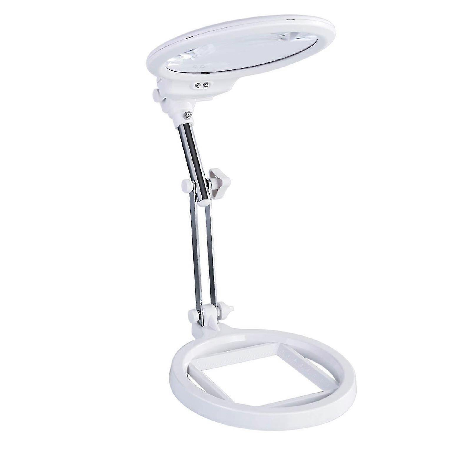 Hands-Free Desktop Magnifier with LED Light - Perfect for Reading, Crafts, and Precision Work