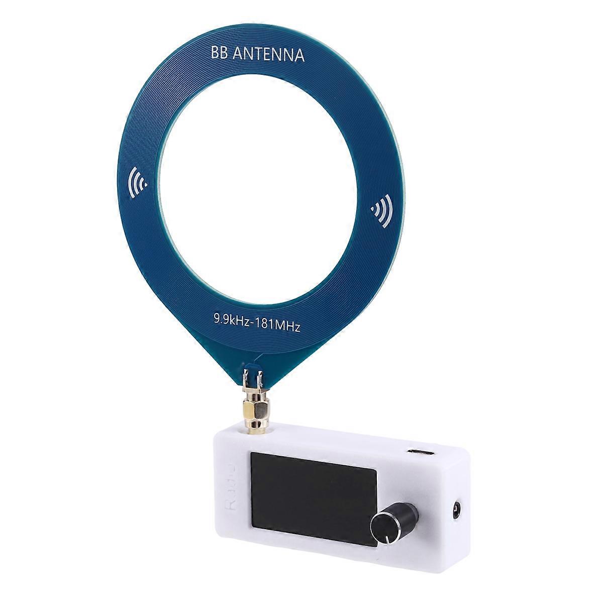 SI4732 Radio SMA Interface 0.5-108mhz Full Band AM FM LSB USB Radio with Loop Antenna 1.9-Inch IPS Screen White