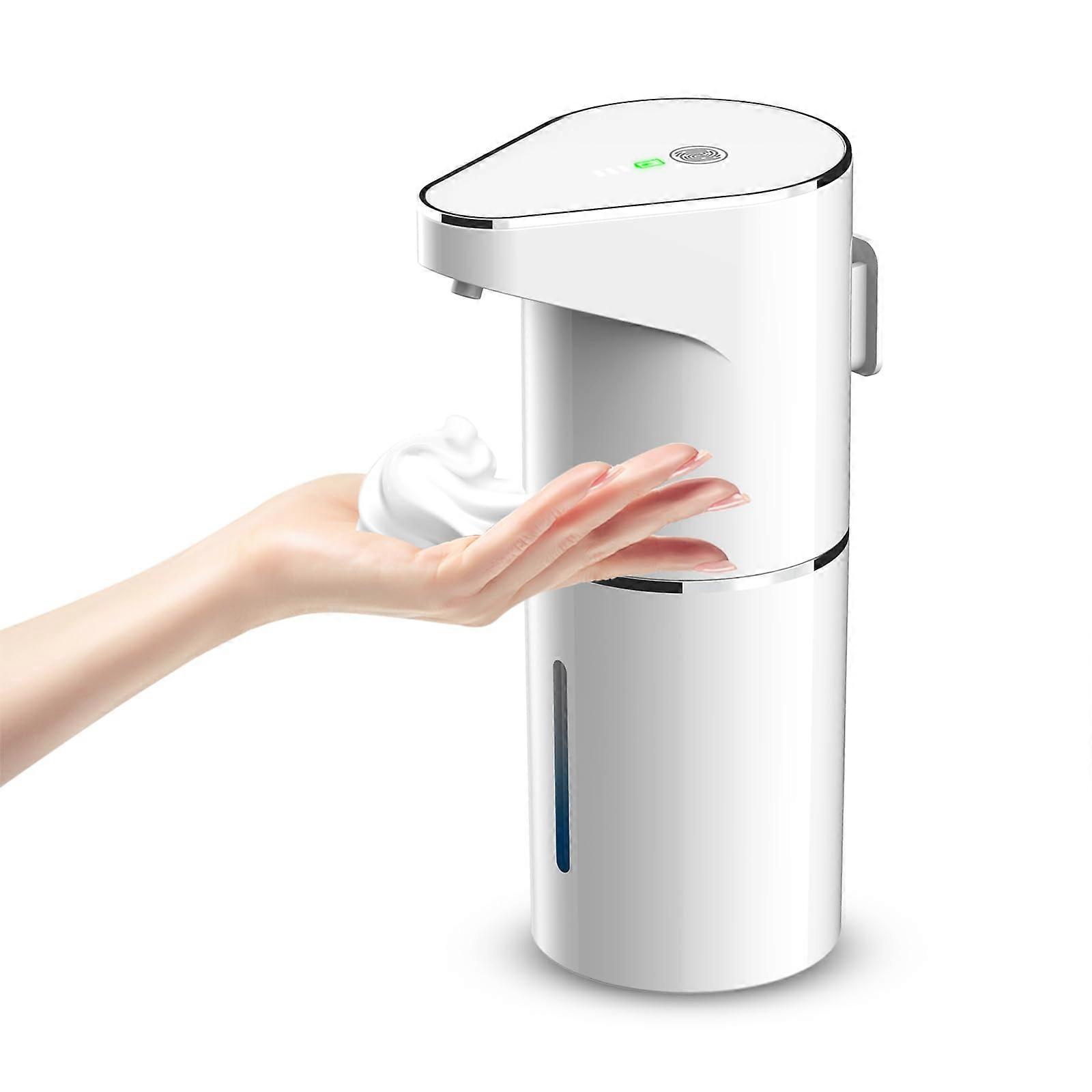 Automatic Soap Dispenser - Touchless Foam Soap Dispenser 350ml USB Rechargeable Wall-Mounted Foam Pump for Bathroom Kitchen