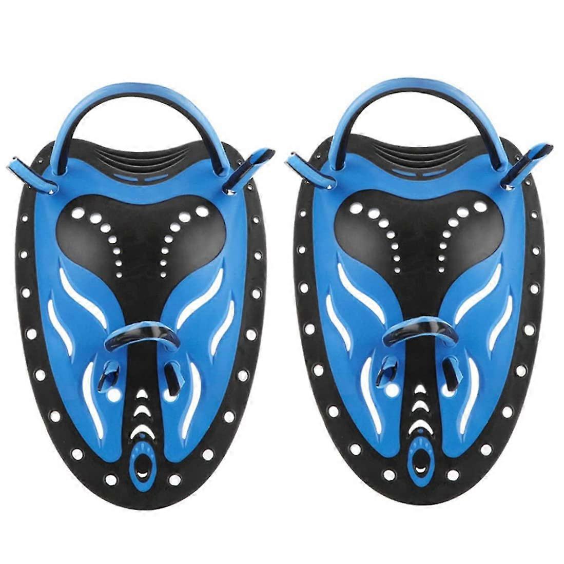 Schwimmpaddel Power Hand Paddles for Kinder blau adjustable
