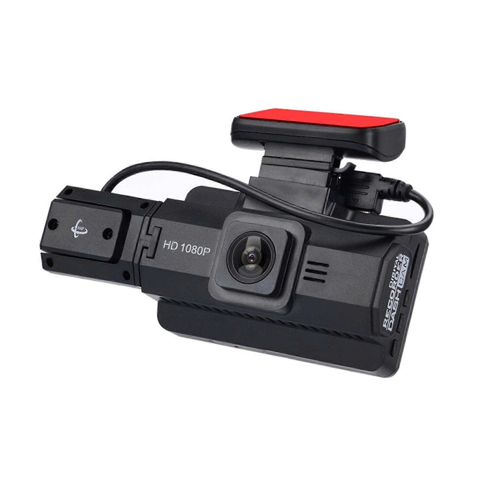 Meterk Multi-language Dual Lens Car Video Recorder Auto Dash Cam Car Recorder Night Viewing Loop Recording Dvr 170 Degree Wide Angle Car Camcorder