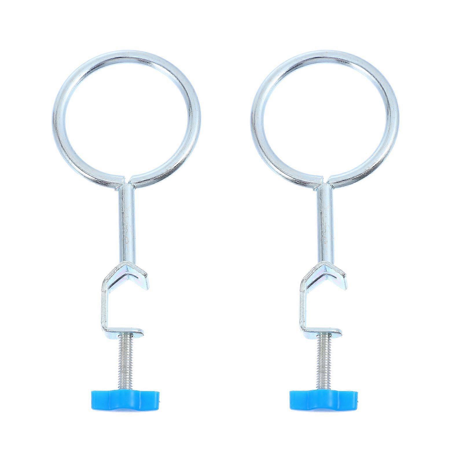 2pcs Durable Support Retort Ring Iron Labs Support Ring Experiment Equipment