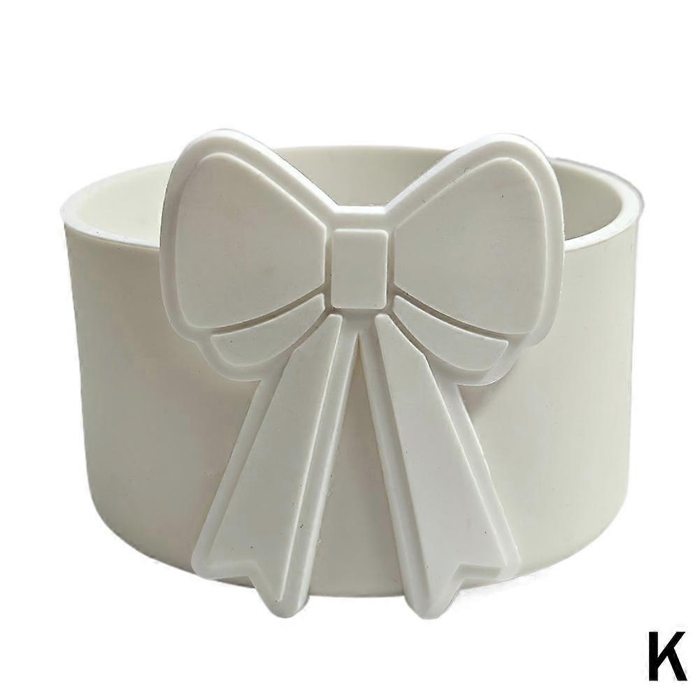 White (K) $ Suitable for Stanley bow water cup silicone cup cover non-slip high temperature resistant cup bottom cover