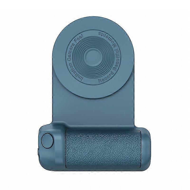 Magnetic Camera Grip Bluetooth Bracket with Detachable Bluetooth Shutter Remote and Cold Start for iPhone, Samsung, Android, Peacock Green