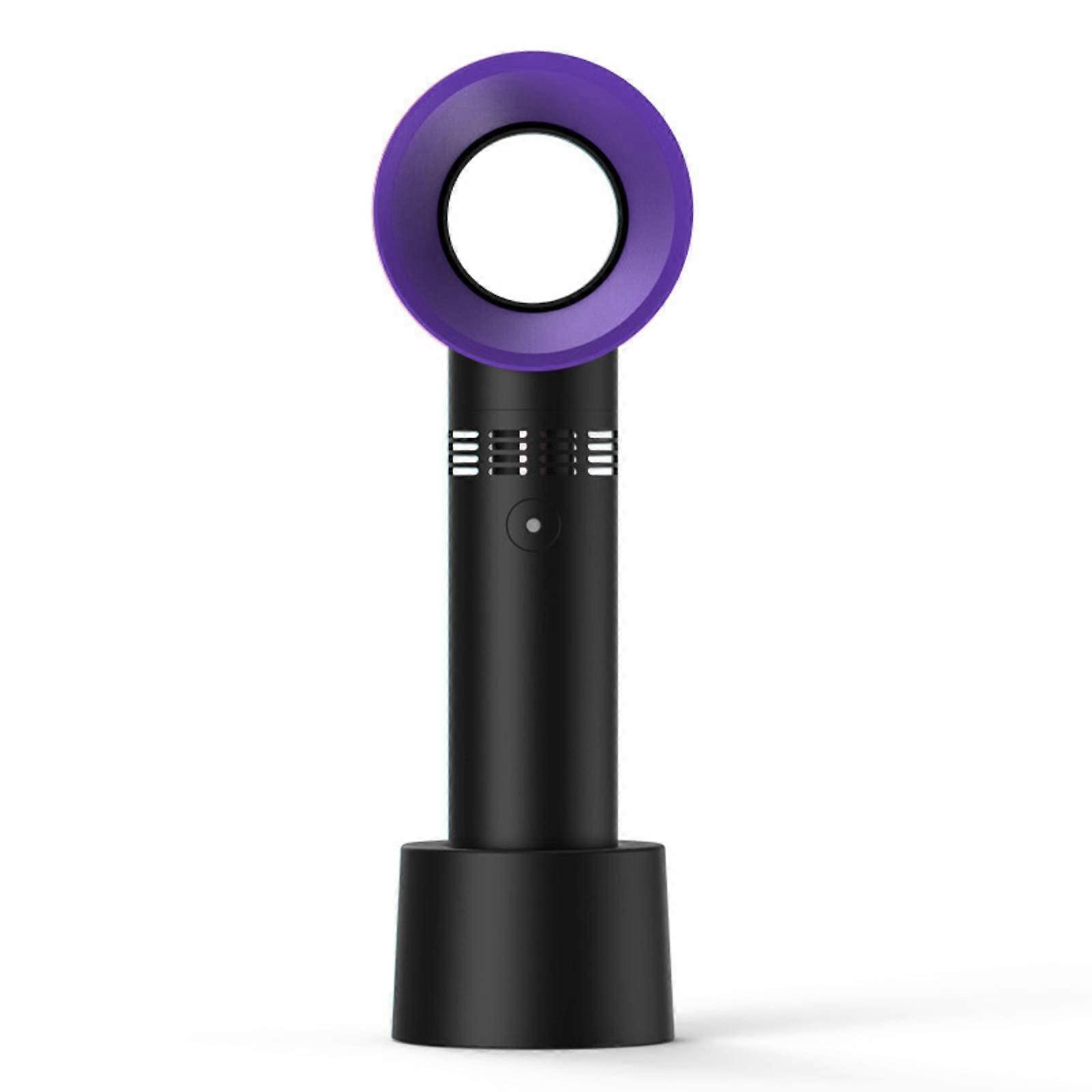 NA Handheld Bladeless Fan Rechargeable USB Mini Desktop Fan Noiseless Portable Small Fan for Personal Use