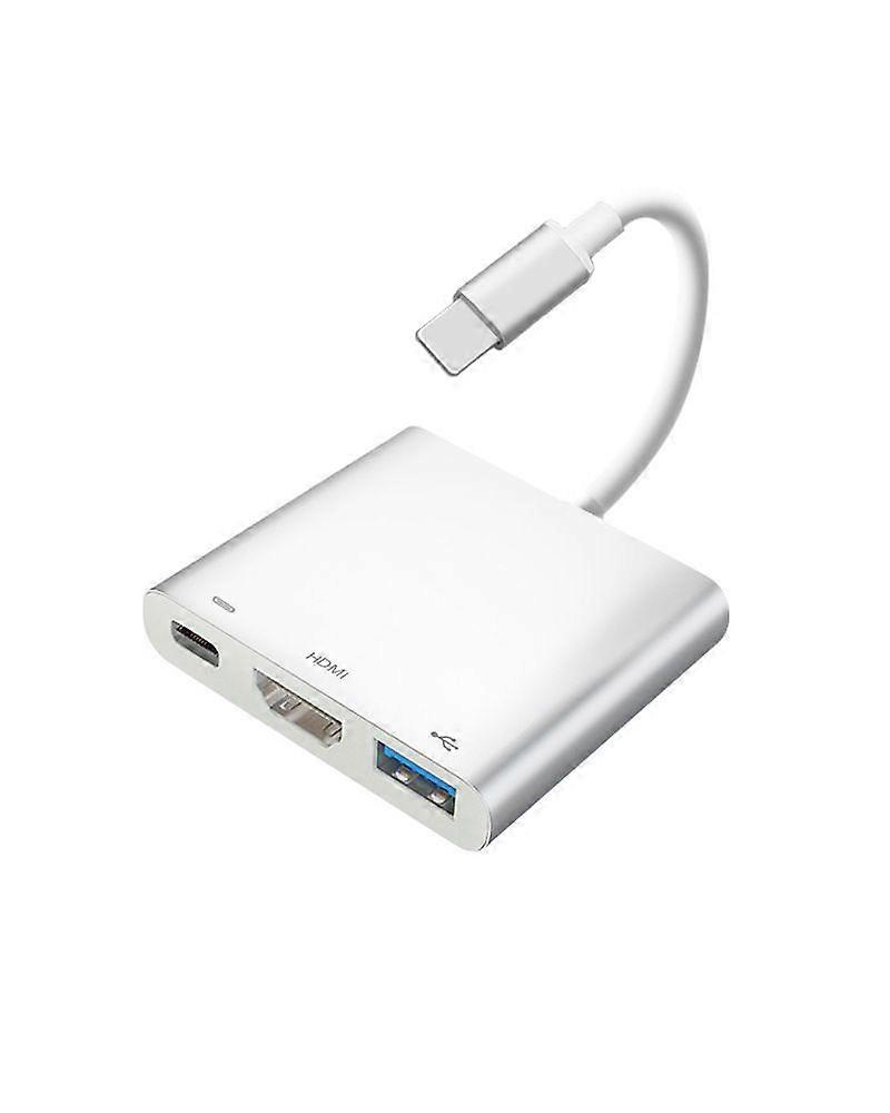 Suitable for Apple mobile phone live screen caster computer same screen playback usbHDMI screen cast adapter screen