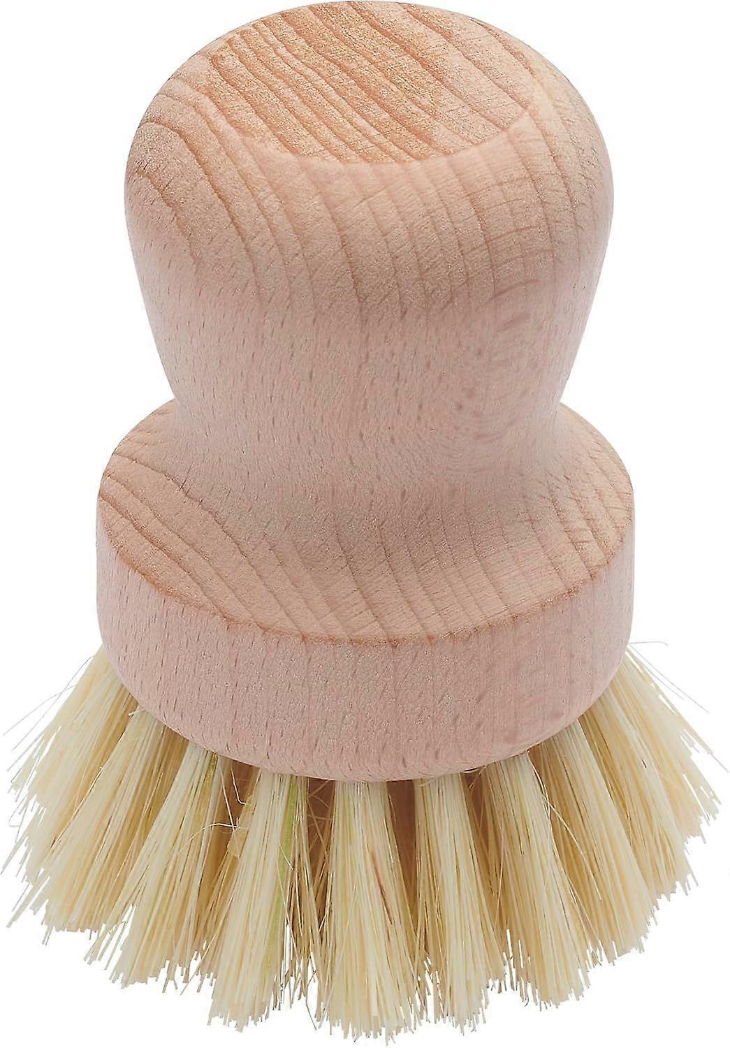 pcs Wooden Dishwashing and Vegetable Brush Ball Shape for Easy Grip in the Palm of the Hand