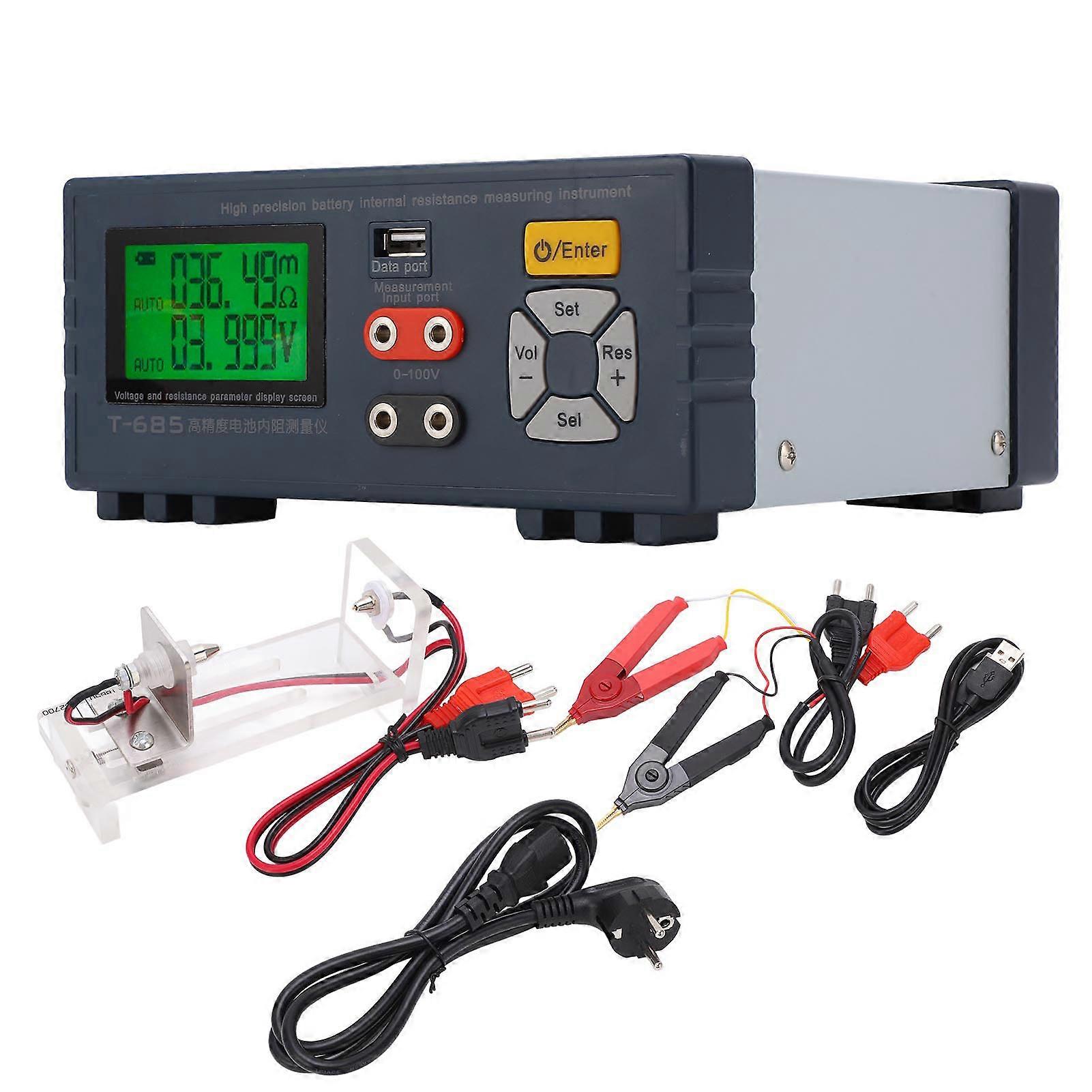 مقياس اختبار المقاومة الداخلية للبطارية محلل اختبار جهد البطارية عالي الدقة