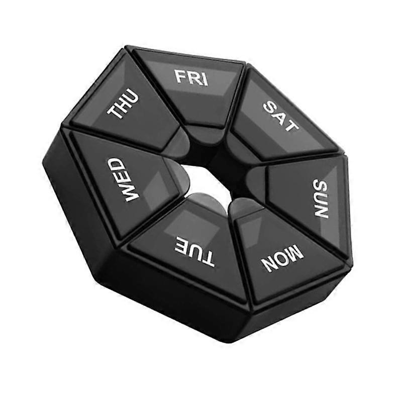 1Pcs Pill Case Plastic 7 Days Tablet Candy Box Portable Storage Tablet Holder Travel Organizer Pill Dispenser Container