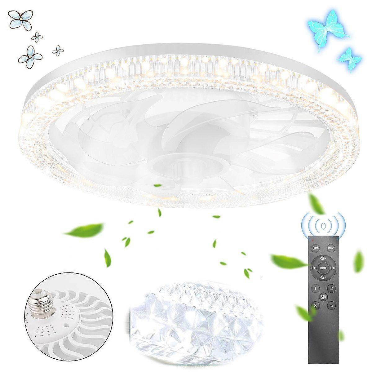 Ceiling fans E27 LED ceiling fan with remote control dimmable modern stylish energy efficient