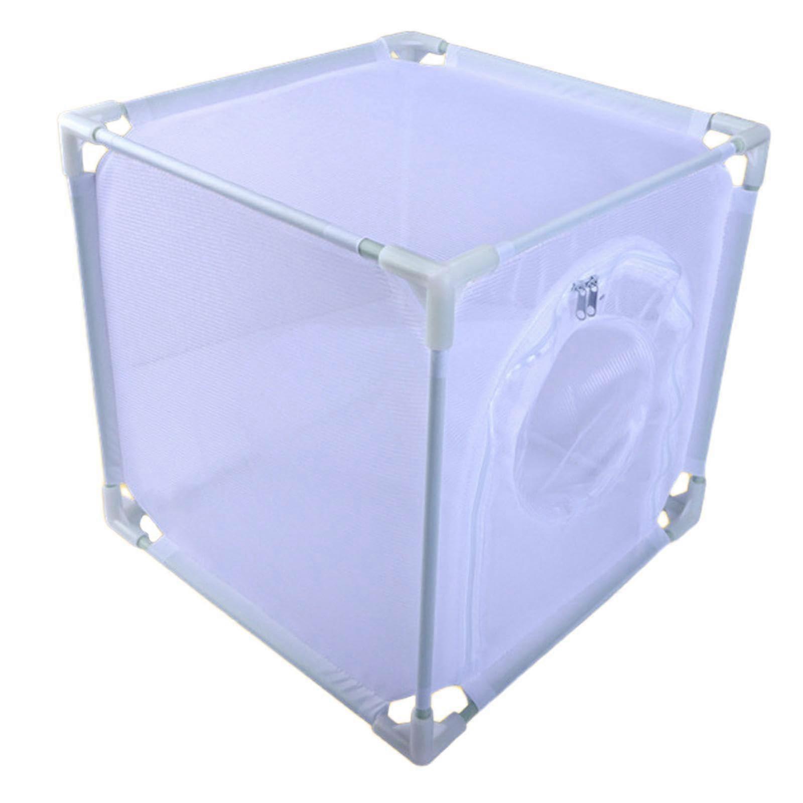 Monarch Butterfly Habitat Enclosure, White Mesh Design for Backyard Use, Durable, Versatile, Outdoor Garden Accessory