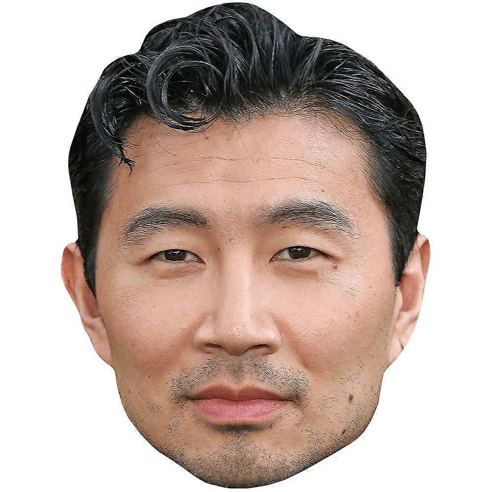 Simu Liu (No Smile) Celebrity Mask, Flat Card Face