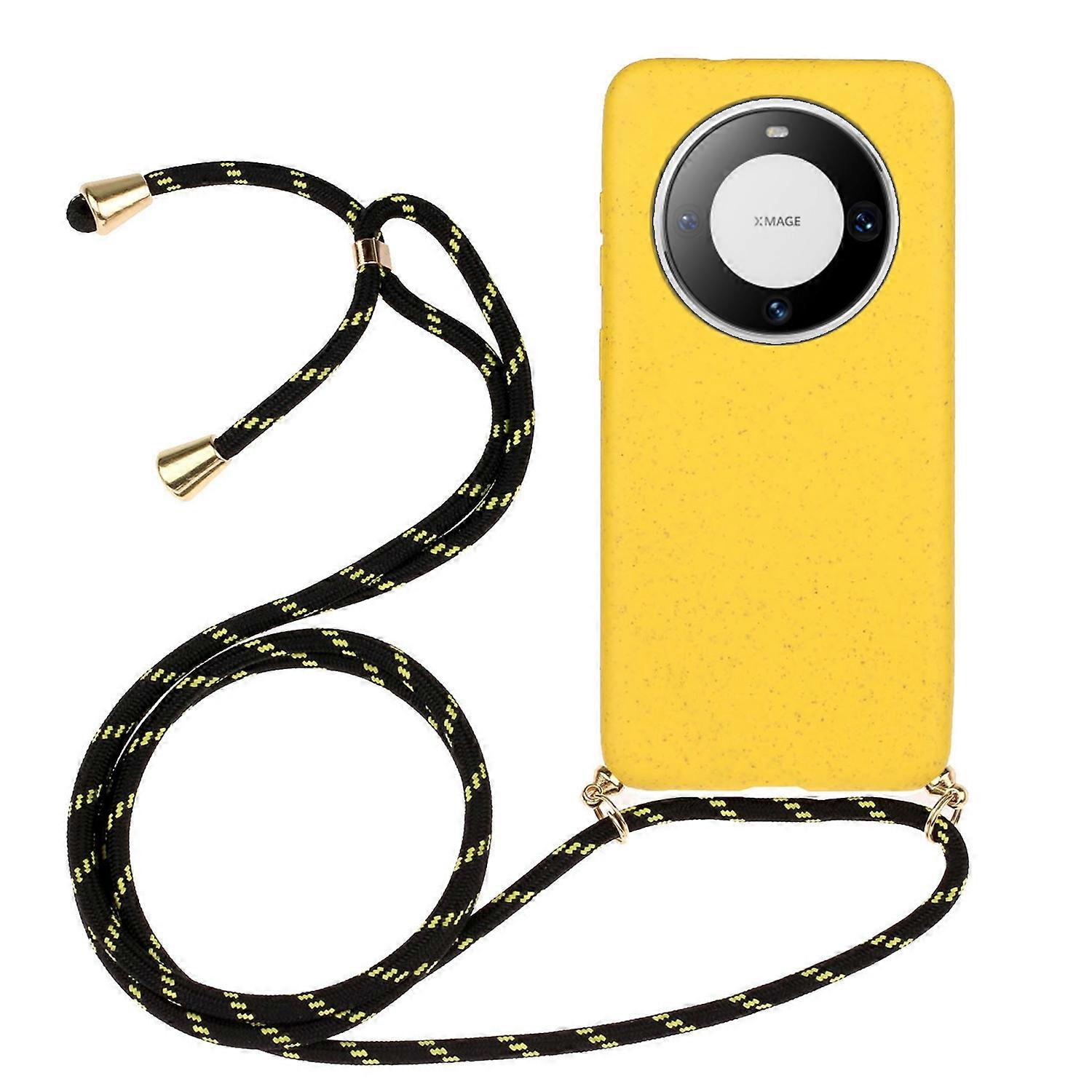 Wheat Straw Material + TPU Protective Case with Lanyard