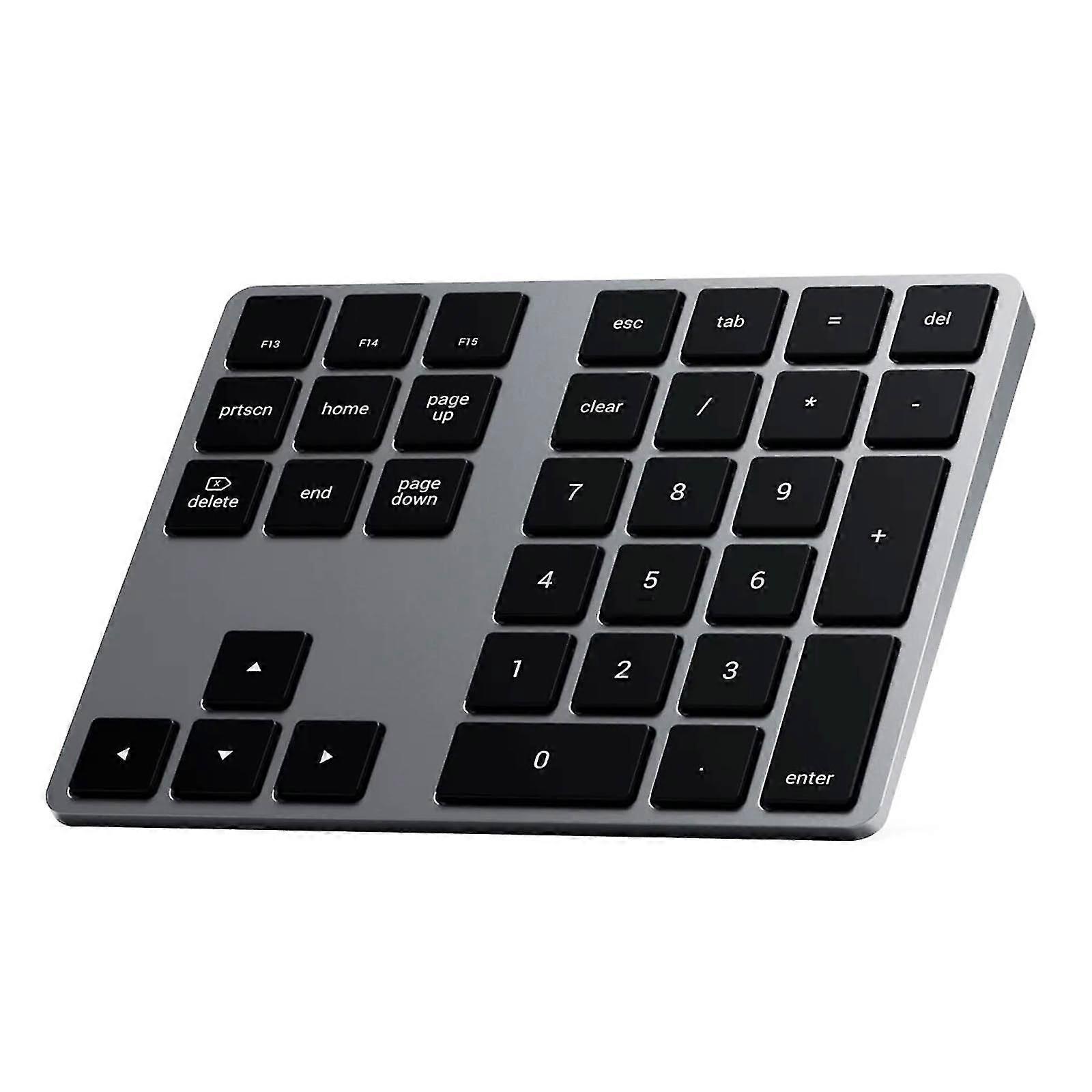 Wireless Numeric Keypad Bluetooth with Shortcut Keys MacOS Satechi Grey PO