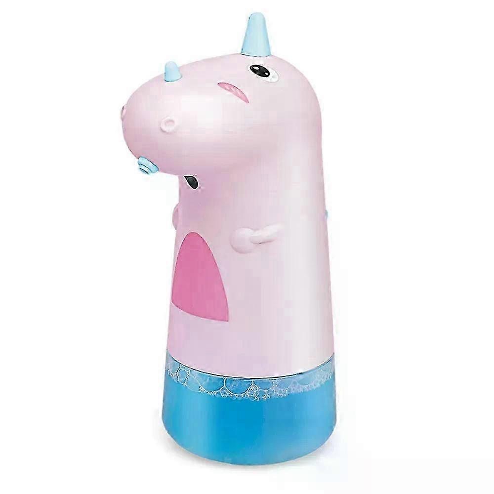 250ML Bathroom Accessory Soap Dispenser Cute Blue/Pink Foam Container Automatic Battery Touchless Hand Sanitizer Bottle Kid