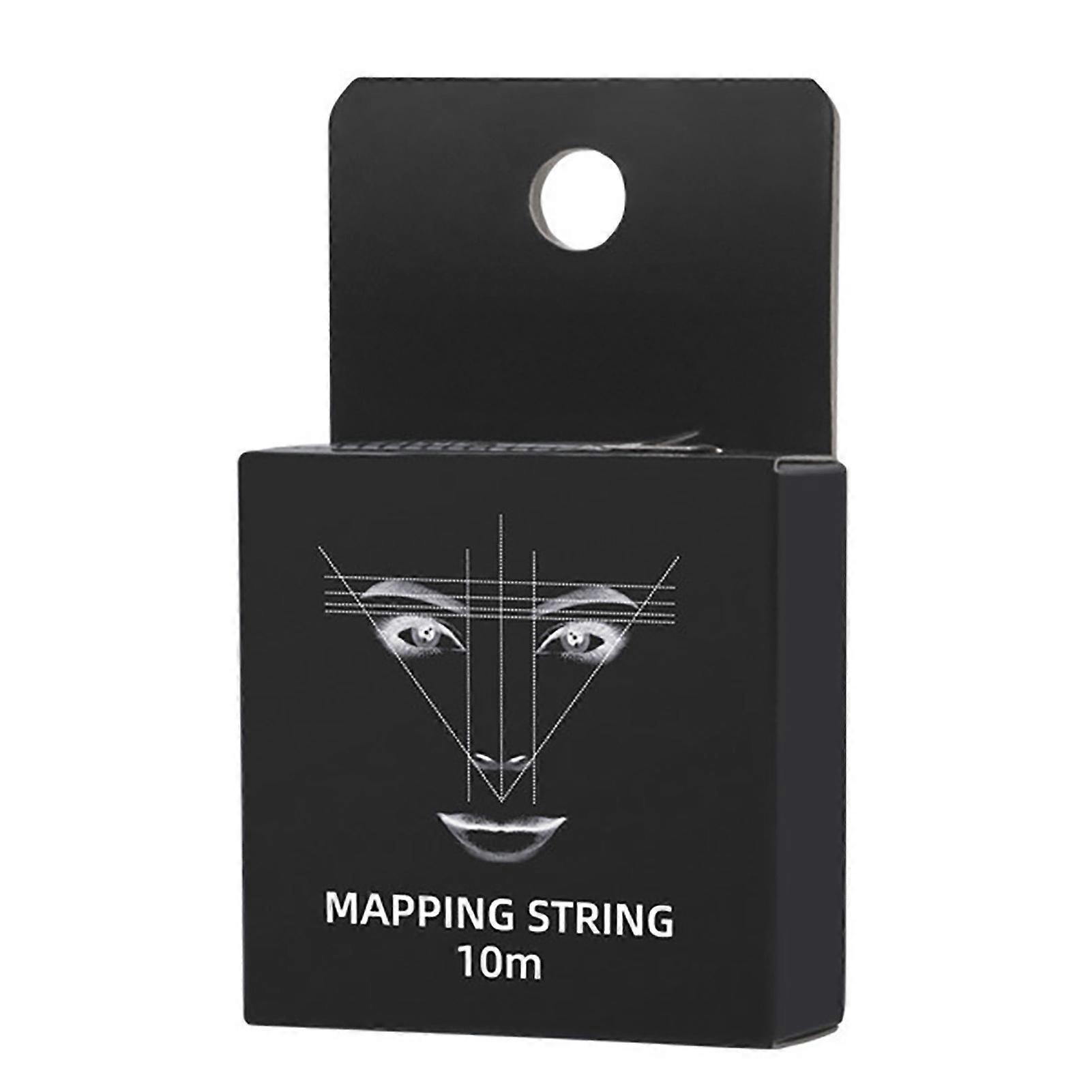 Pre Inked Eyebrow Mapping String Professional Microblading Marking String for Beauty Salon Black Ink