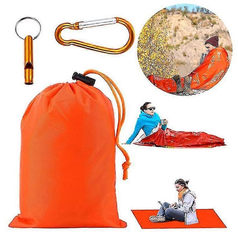 Nød sovepose Overlevelse Soveposer Nødteppe Utendørs Camping