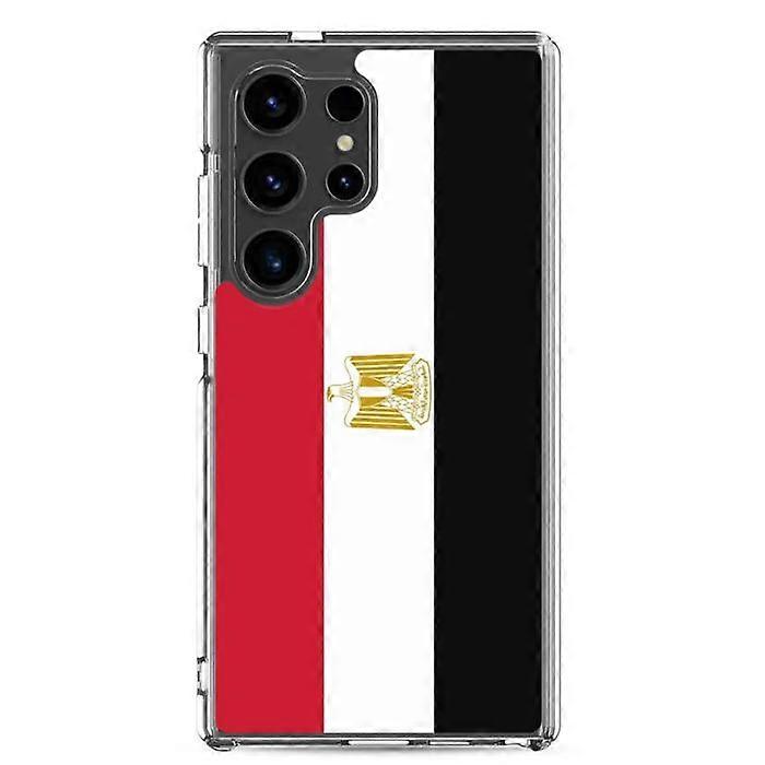 Phone case - PIXELFORMA - Egypt Flag - Samsung Galaxy S24 - Transparent plastic - Flexible