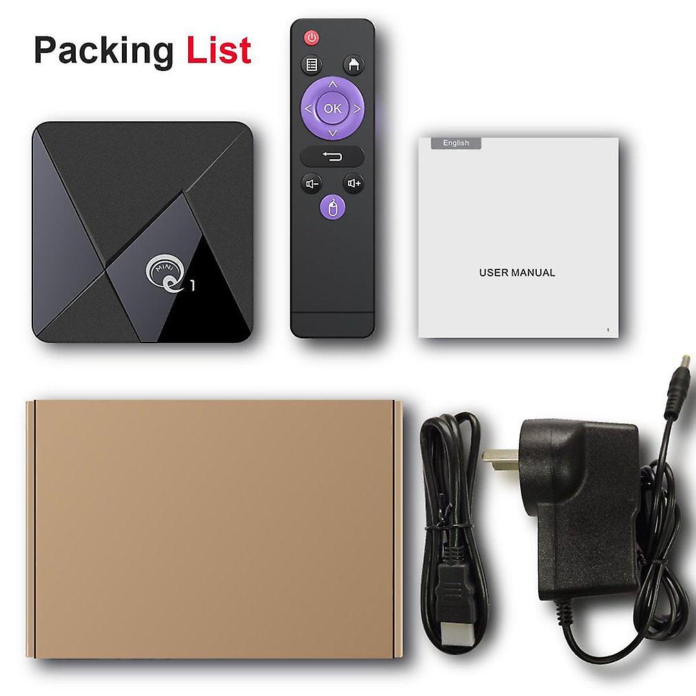 Smart Wireless TV Box 4k High Definition Media Player 1g + 8g Wifi Set-top Box Voice Assistant Box Hdtv-box