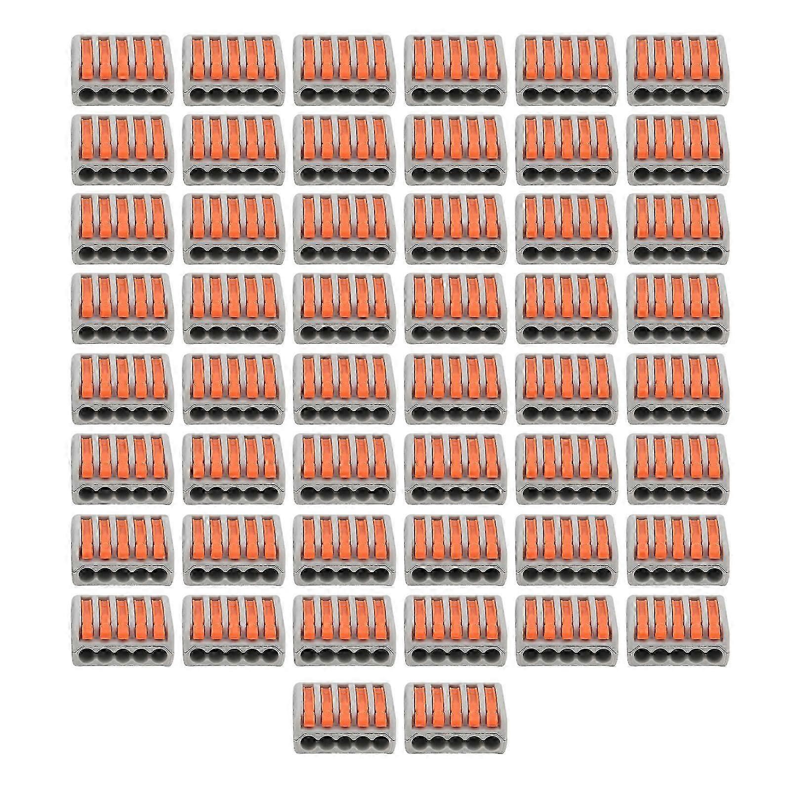 50Pcs Push Wire Wiring Connector Mini Fast Compact Connect Terminal Blocks ParallelerPCT-215