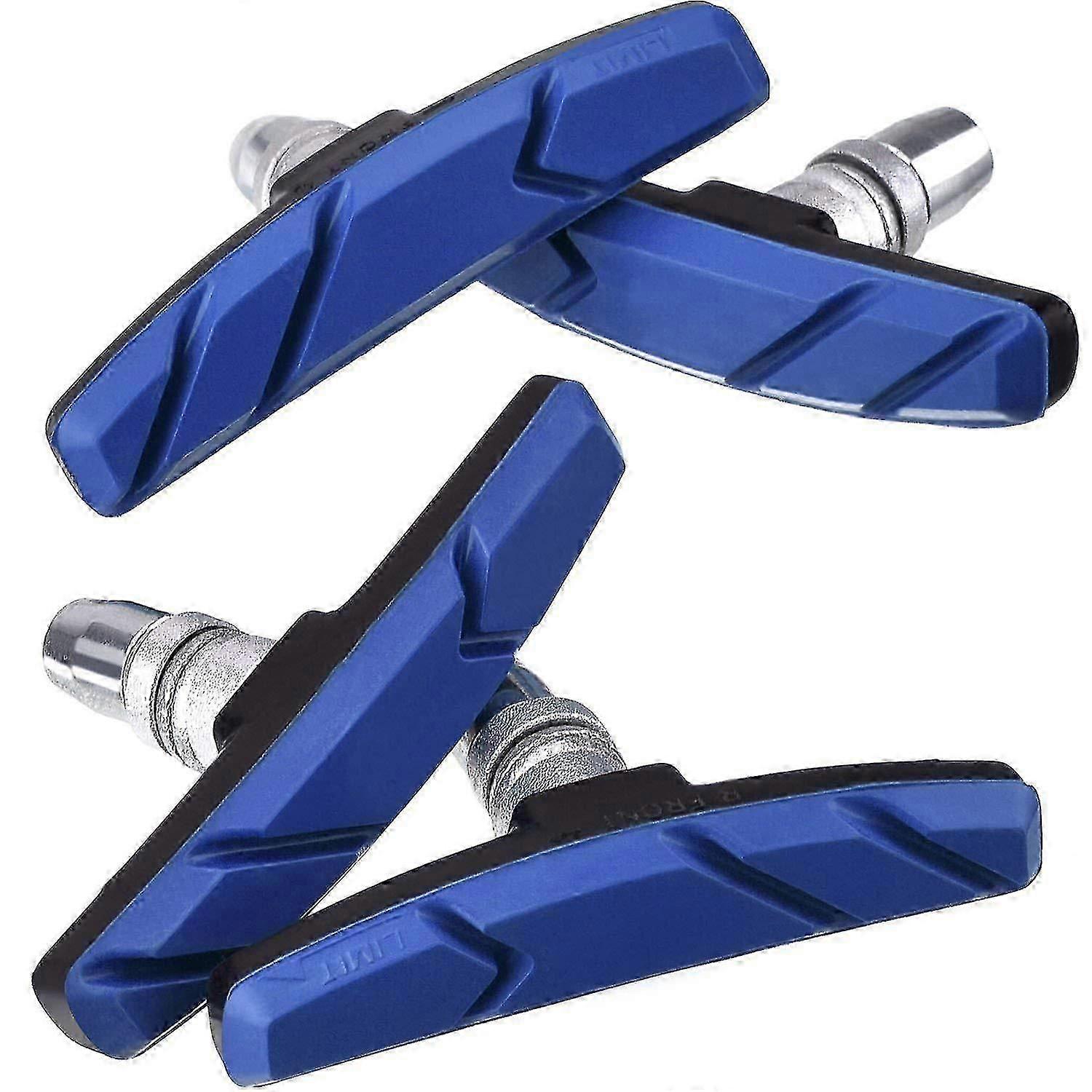 2 Pairs Bicycle Brake Shoes For V-brakes U-brake And Cantilever(blue)