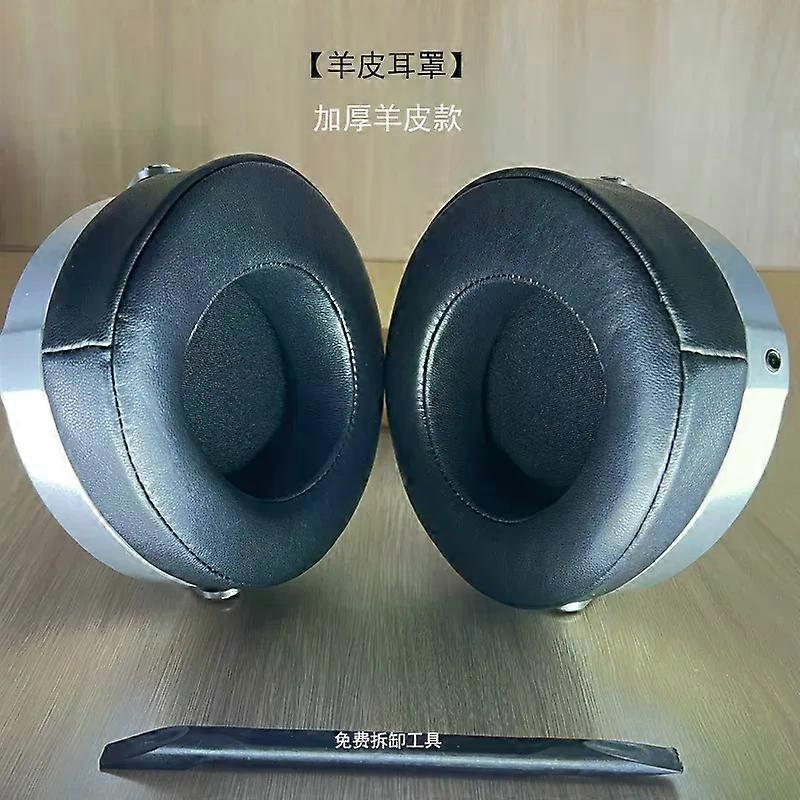 Replacement Sheepskin Earpads Net Foam Replacement Ear Pads Cushions compatible for HIFIMAN DEVA Headphones 3.14