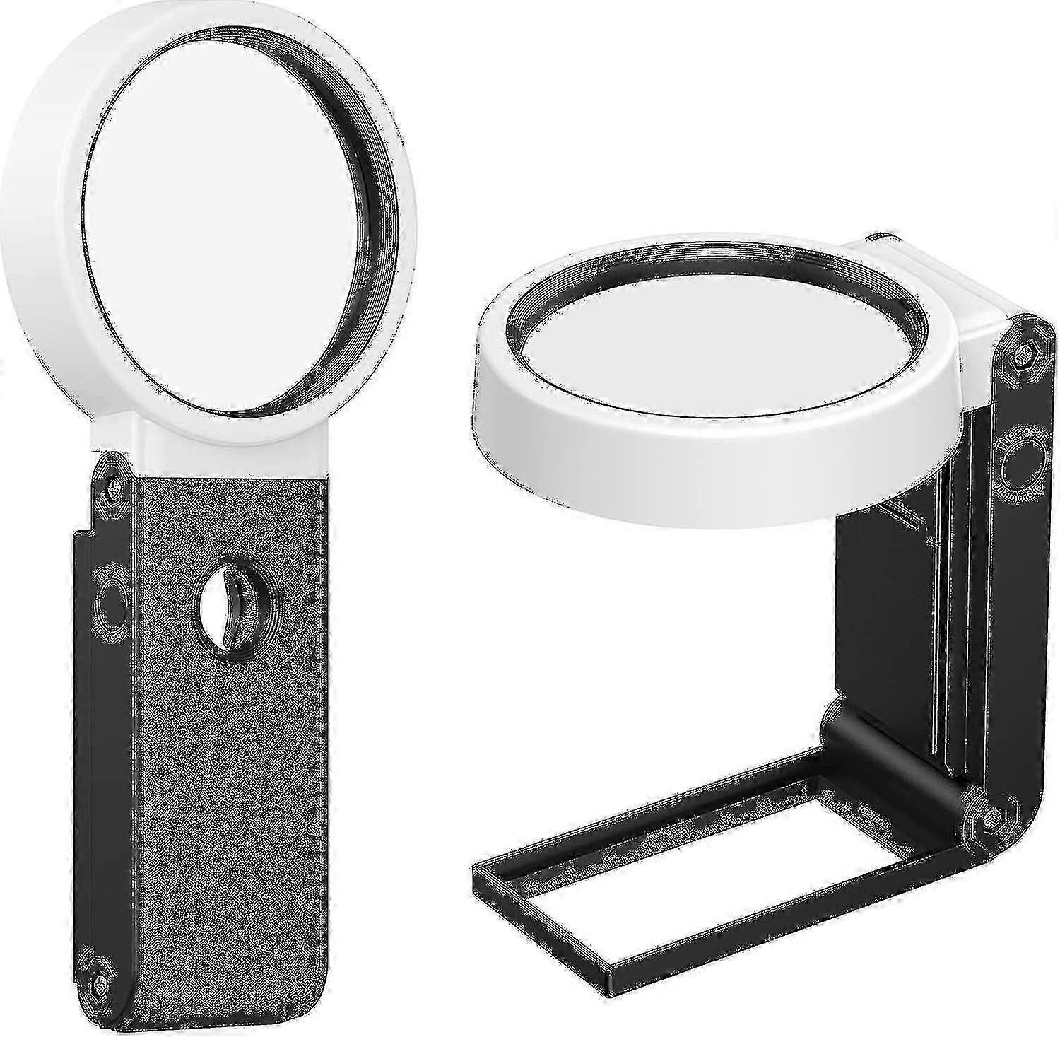 Magnifying Glass With Led Light Standable - 25x 8x Handheld Foldable Magnifier Shatterproof Magnify Glass Hands Free Suitable For Children Hobbies Sen