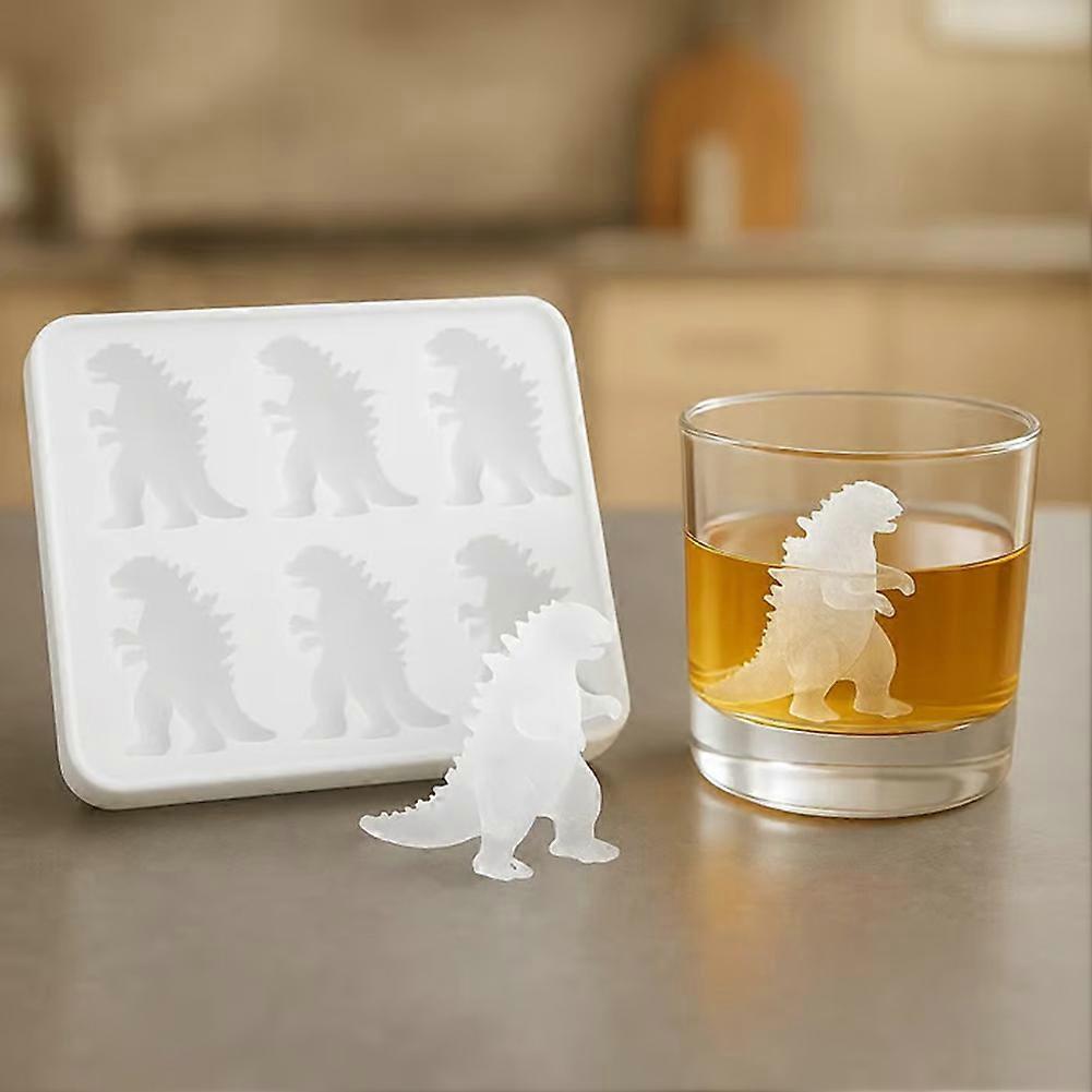Ice Cubes Maker for Whiskey Cocktail Mini Godzilla-Shape Ice Ball Maker for Summer BBQ