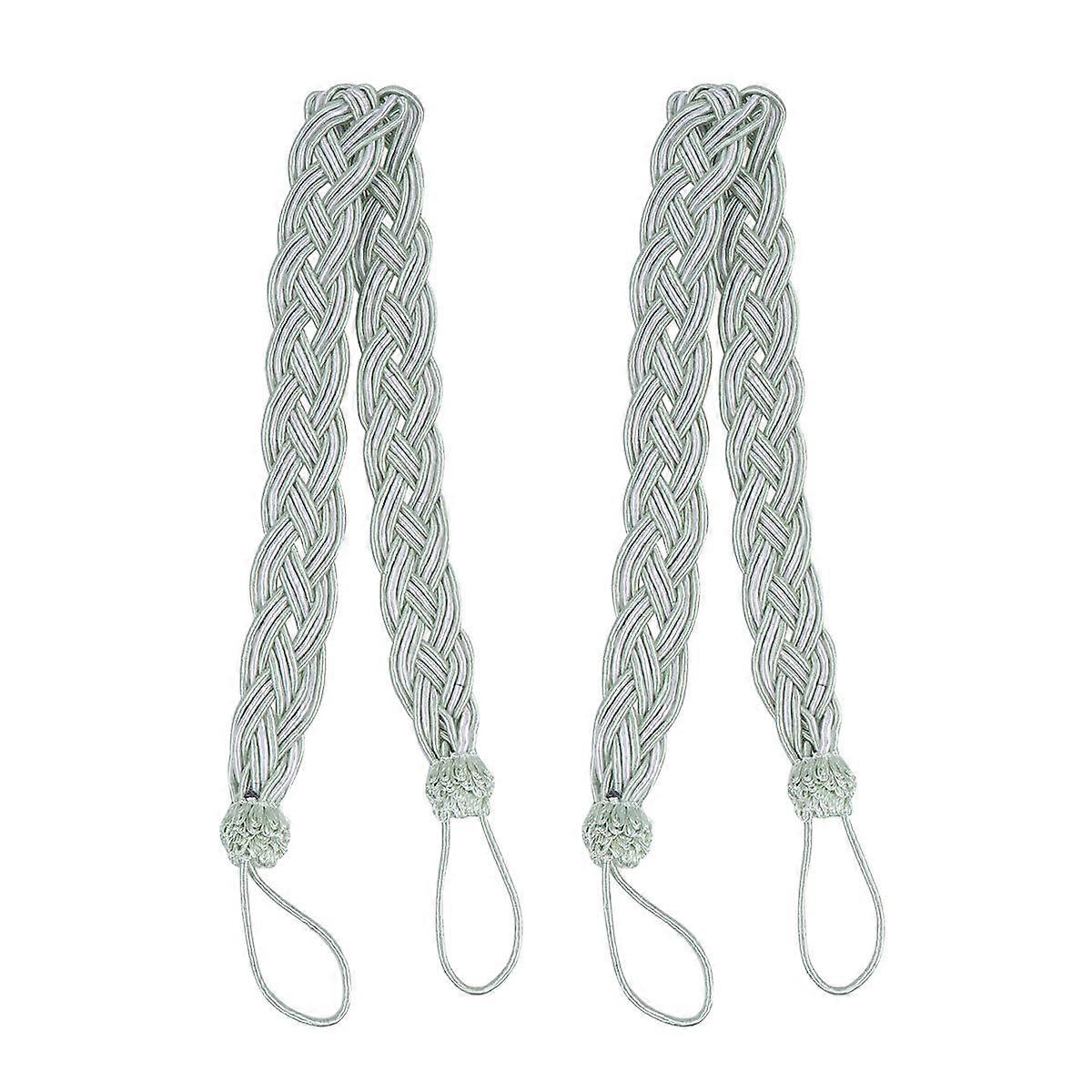 Rope Style Curtain Tiebacks, Attractive Decorative Pieces for Rustic Settings