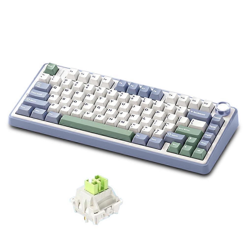 AULA F75 Mechanisch Toetsenbord Draadloze Pakking Structuur Toetsenbord met Tri-Mode Connectiviteit 99-Key Low-Delay Gaming Toetsenbord met Lichteffect