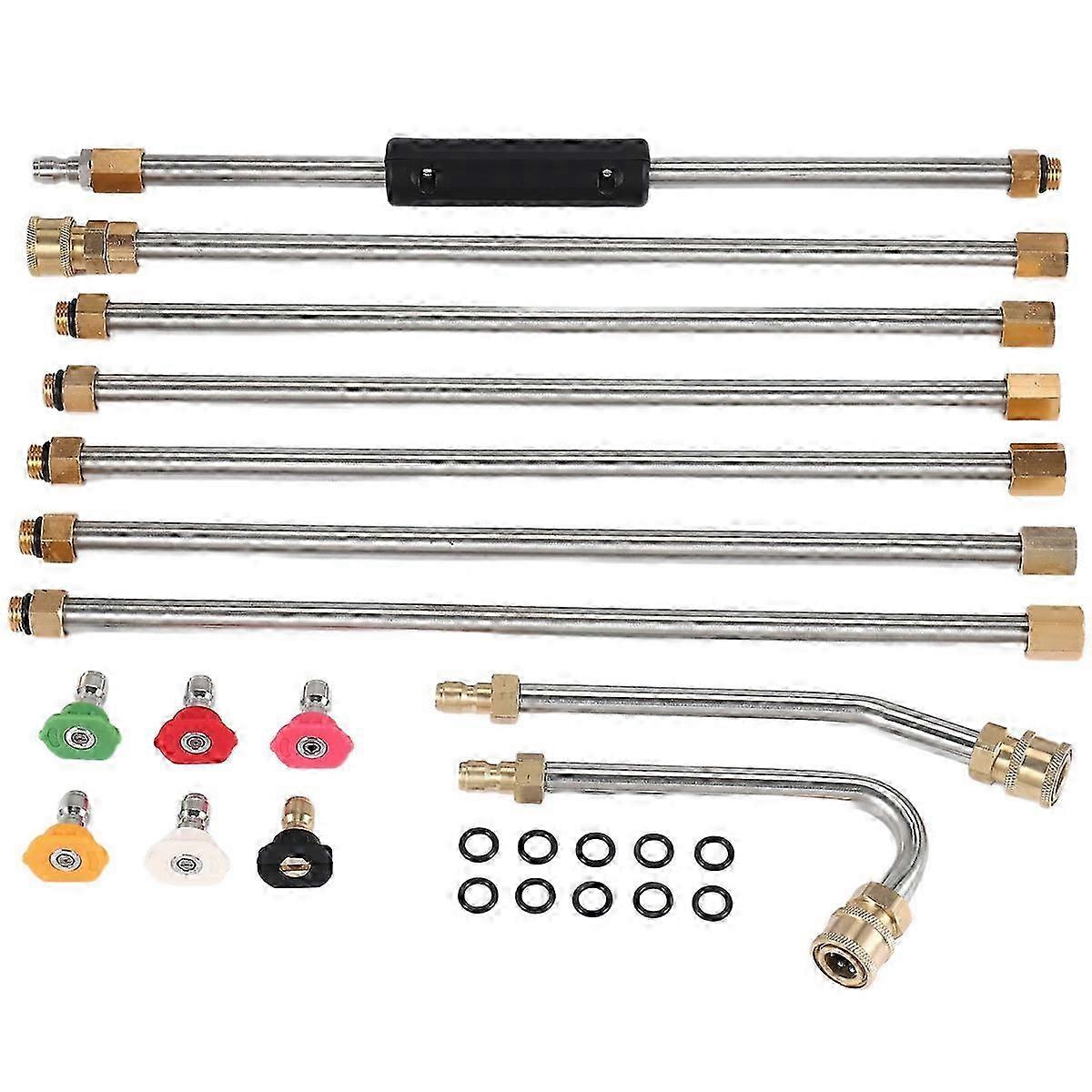 7 Pieces   Extension Wands 10Ft Replacement Lance, Curved Rod 30 or 120 Degree, 6 Piec Edition 0610